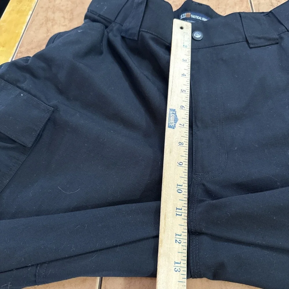 5.11 511 Tactical Mens Sz Large Waist (35.5-39) Black RipStop Cargo Pants 74003